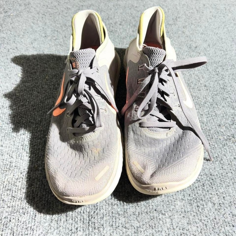 Nike Free RN 2018 Womens Running Shoes Grey Orange 942837-005 Size 8.5